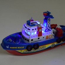 SLD Elektrikli Müzik Parlayan Tekne Çocuk Deniz Kurtarma Tekne Yaz Su Püskürtme Oyuncak Navigasyon Uzak Olmayan Savaş Gemisi Doğum Günü | Banyo Oyuncak