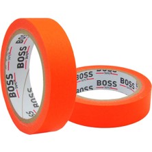 Boss Tape Turuncu Renkli Maskeleme Boya Bandı Kağıt Bant