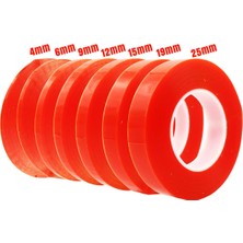 Boss Tape 50 Metre Şeffaf Çift Taraflı İnce Polyester Isıya Dayanıklı Bant 160 Mikron