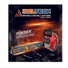 İbeltech 3hp Turbo-X HR-5020G/S Profesyonel 2.0 Kw 52CC 50 cm Palalı Benzinli Testere 38 Diş