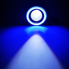 HRPAK 76MM Mavi Mercekli Angel LED Halkalı Sis Far 4000 Lümen Su Geçirmez
