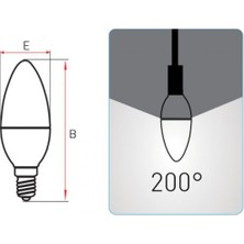 Panasonic E14 LED Ampul 3W 290LM 6500K Beyaz - 10'lu Paket