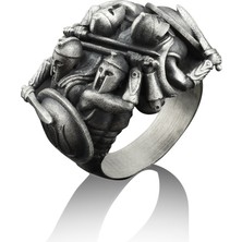 Bysilverstone Savaşçılar Gümüş Yüzük