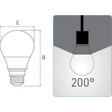 Panasonic E27 LED Ampul 10,5W 1000LM 2700K Günışığı - 10'lu Paket