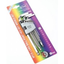 Knc Inox 9 Parça Bombeli Allen Anahtar Takımı 1,5 - 10 mm