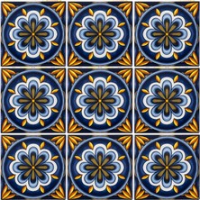 Can Seramik 10*10 cm Cç-62 Kütahya Çini Karo ( 5'li 1 Paket )