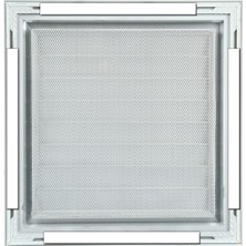 Panjur Fan 30X40 Alüminyum Hareketli Yüzeysel Parlak Krom (Gümüş) Banyo Wc Menfezi
