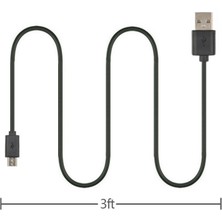 PrimeX Plus Px-Ps4 Sony Ps4 Kol Şarj Kablosu, Micro USB Kablo, 2000MA 1.5 Metre Siyah Şarj+Data