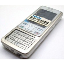 SET MB Nokia 6300 Kasa Full Set Beyaz Orta Kasa Kapak Tuş Takımı