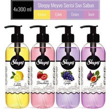 Sleepy Meyve Serisi Sıvı Sabun 4'lü Avantaj Paketi 4×300 ml