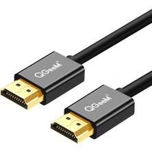 Qgeem HDMI Kablo 1.5m 4K Ses ve Görüntü Aktarımı QG-AV13 Siyah