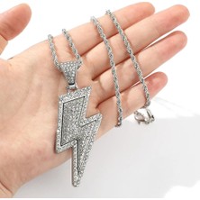 King AK Iced Out Flash Kolye 62CM