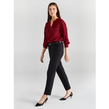 Faik Sönmez Kadın Slim Fit Chino Pantolon
