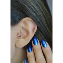 Sacce Scarves&Accessories Taşlı Halka Piercing Tragus Helix Kıkırdak Küpesi