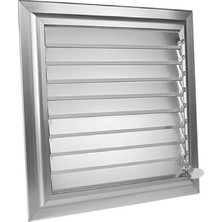 Panjur Fan 70X75 Aspiratörlü - Fanlı Alüminyum Hareketli Yüzeysel Parlak Krom (Gümüş) Banyo Wc Menfezi