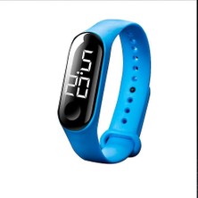 Jessieyou Mall Lbq-Su Geçirmez Erkekler Kadın Dijital Izle, LED Spor Cam Arama Silikon Saatler (Mavi Göl Gibi Mavi (Yurt Dışından)