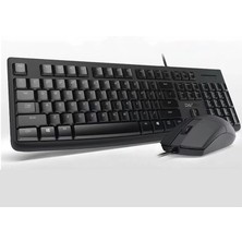 HUA3C G21B Kablolu Oyun Klavye ve Mouse Seti - Siyah (Yurt Dışından)