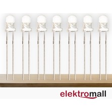 Elektromall 3mm Beyaz Diffused Led - 100 Adet