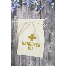 Pekshop Hangover Kit Kesesi - 10 Adet - Altın Simli After Party Hangover Kit