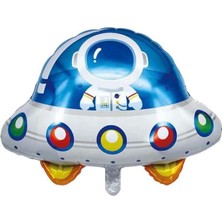 Patladı Gitti Uzay Ufo Gemisi Folyo Balon - Bebek Çocuk Parti Kutlama