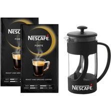 Nescafe Mp 2 Adet Nescafe Forte Öğütülmüş Filtre Kahve 500GR + French Press