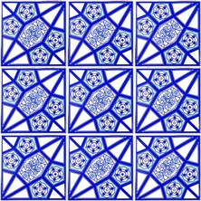 Can Seramik 10x10 cm Cç-82 Kütahya Çini Karo 5'li 1 Paket