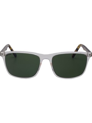 Eroe E105 Kemik Basic Dikdörtgen Model Şeffaf Desenli Sap Yeşil Güneş Gözlüğü C3 CAT.3