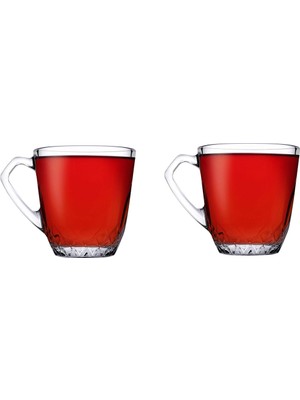 Paşabahçe 55733 Mercan Kulplu Bardak 2'li
