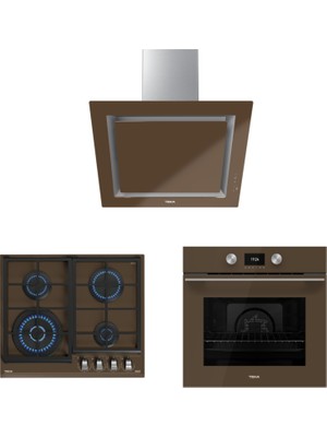 Teka Dlv 68660 Lb Tos Davlumbaz Gzc 64320 Xbn Lb Ocak Hlb 8600 Lb Fırın London Brick Ankastre Set
