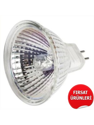 Alkur 1 Takım Spot Lamba  Horoz 220X50 50 Watt Çanak Ampul Ampül Mr 16 Duylu