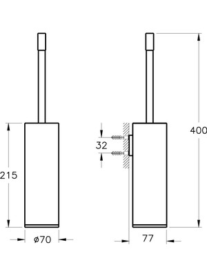 VitrA Sento A4491667 Çocuk Tuvalet Fırçalığı