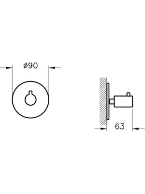 VitrA Origin A4285736 Ankastre 2 Yollu Yönlendirici, Mat Siyah