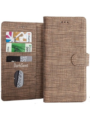 Bonjux Samsung Galaxy A9 2018 Kumaş Kılıf Kredi Kartı Para Bölmeli Standlı Spor Cüzdan Kılıf