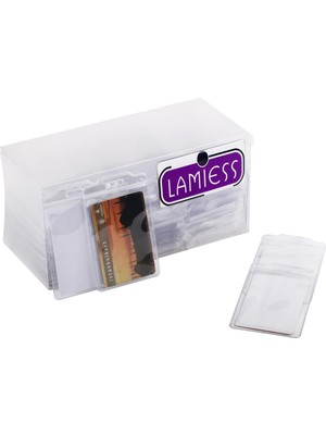 Lamiess  Lms 204 Dikey Pvc Standart Kart Poşeti Şeffaf