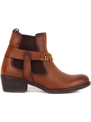 Sail Laker's Sail Lakers - Taba Deri Fermuarsız Kadın Bot