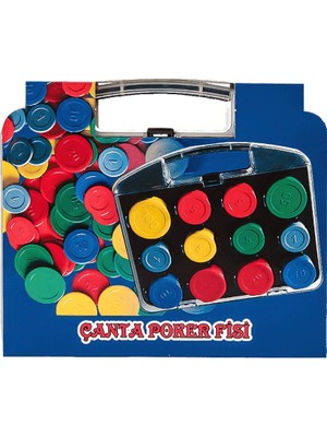 Sedef Çantalı Plastik Poker Fişi Poker Chip Poker Çipi 96 Adet