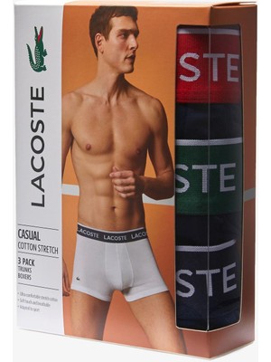 Lacoste Erkek 3'lü Boxer 5H3401-HY0