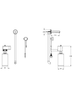 VitrA Origin A44700 Temassız Sıvı Sabunluk, Ankastre Elektrikli, Krom