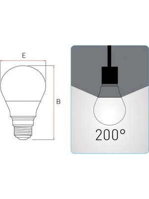 Panasonic E27 LED Ampul 10,5W 1000LM 2700K Günışığı - 10'lu Paket