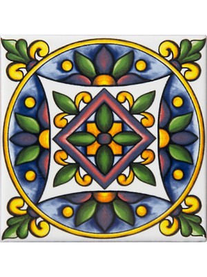 Can Seramik 10*10 cm Cç-52 Kütahya Çini Karo ( 5'li 1 Paket )