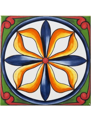 Can Seramik 10*10 cm Cç-60 Kütahya Çini Karo ( 5'li 1 Paket )