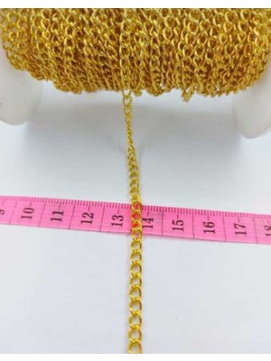 Ztt Zincir 0,8mm Gold Renk Takı ve Kolye Yapımı 5 Metre