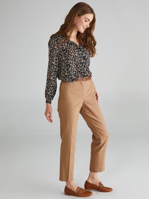 Faik Sönmez Kadın Slim Fit Chino Pantolon