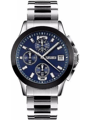 Jessieyou Mall Lbq-Skmeı 9126 Moda Erkekler Kuvars Izle Klasik Paslanmaz Çelik Kayış Iş (Yurt Dışından)