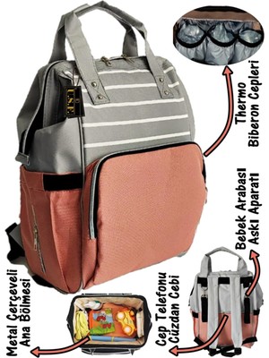 U.S.F Bebek Bakım Çantası Anne Bebek Bakım Sırt Çantası