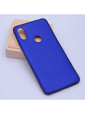 noktaks - Xiaomi Mi 8 - Kılıf Mat Soft Premier Silikon Kapak - Saks Mavi - T5215