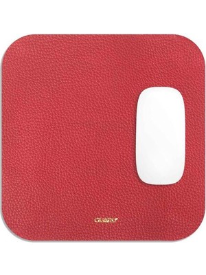 Guard Kırmızı Deri Mouse Pad 30 x 27 cm