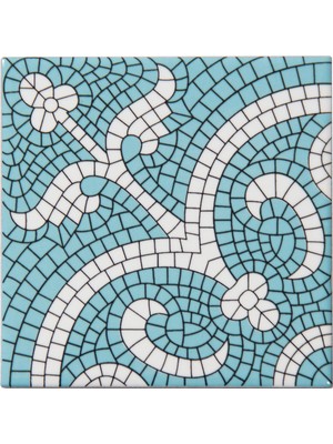 Can Seramik 10x10 cm Cç-72 Kütahya Çini Karo 5'li 1 Paket