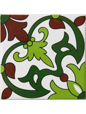 Can Seramik 10x10 cm Cç-78 Kütahya Çini Karo 5'li 1 Paket