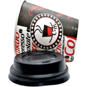 Aygün Cup [ Excodi Cup ] 7 Oz Kapaklı Karton Bardak 180 ml - 100'LÜ / Kaliteli Bardak ( Kırmızı )
